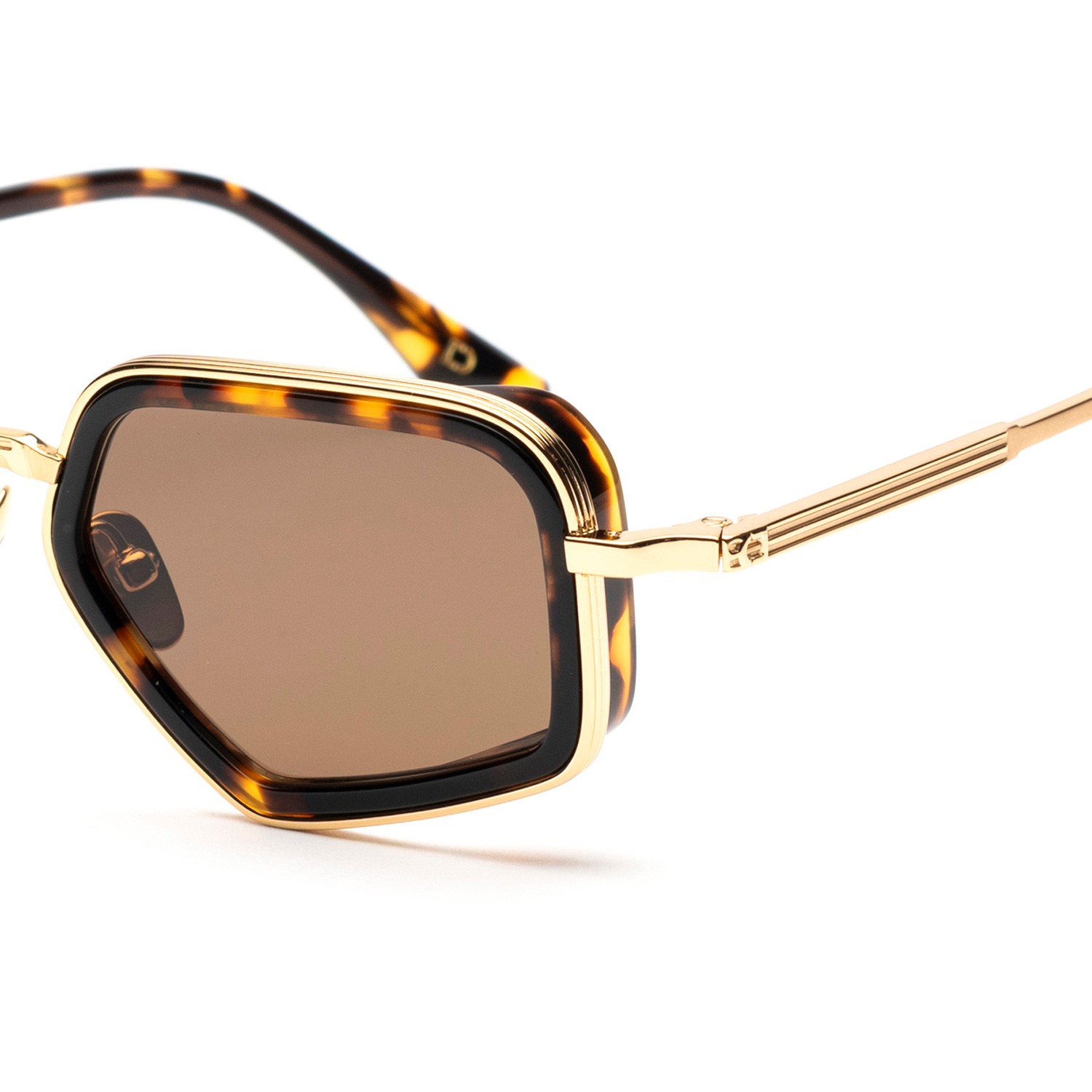 Soho London Hillgate Altın Havana Titanyum Unisex Güneş Gözlüğü - Görsel 3