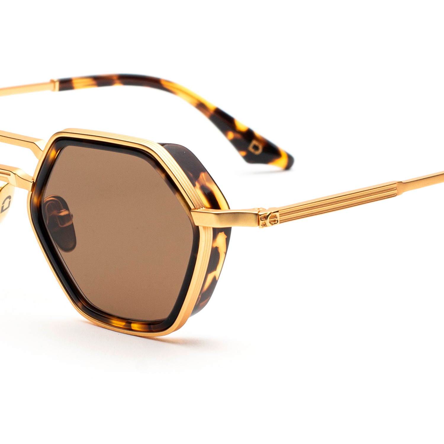 Soho London Lambeth Altın Havana Titanyum Unisex Güneş Gözlüğü - Görsel 3