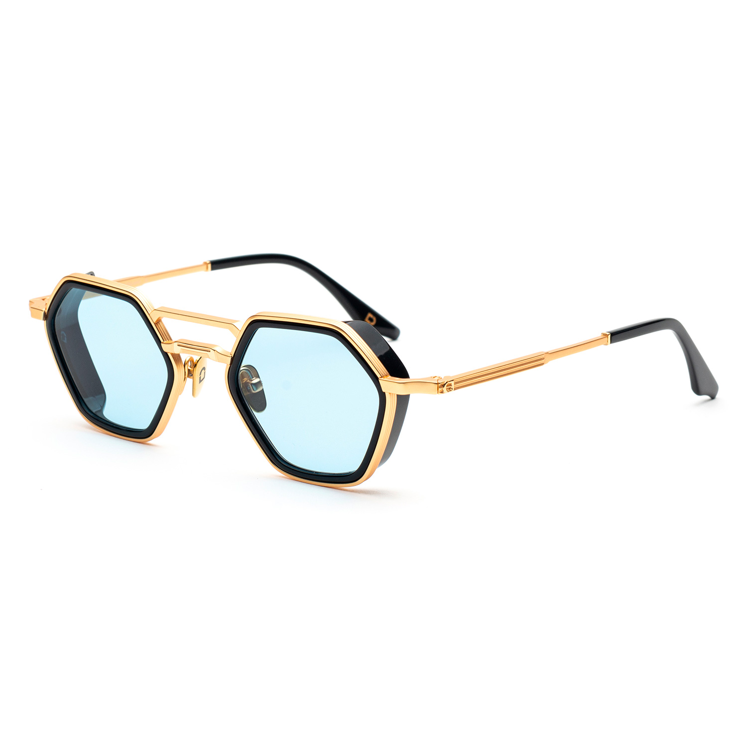 Soho London Lambeth Altın Mavi Titanyum Unisex Güneş Gözlüğü - Görsel 2
