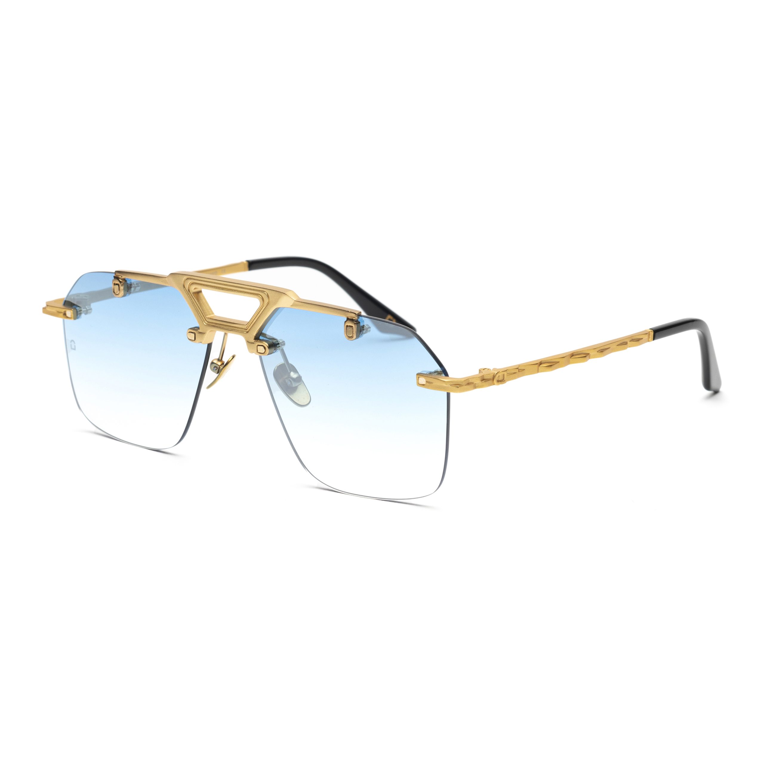 Soho London Shard Altın Mavi Unisex Güneş Gözlüğü - Görsel 2