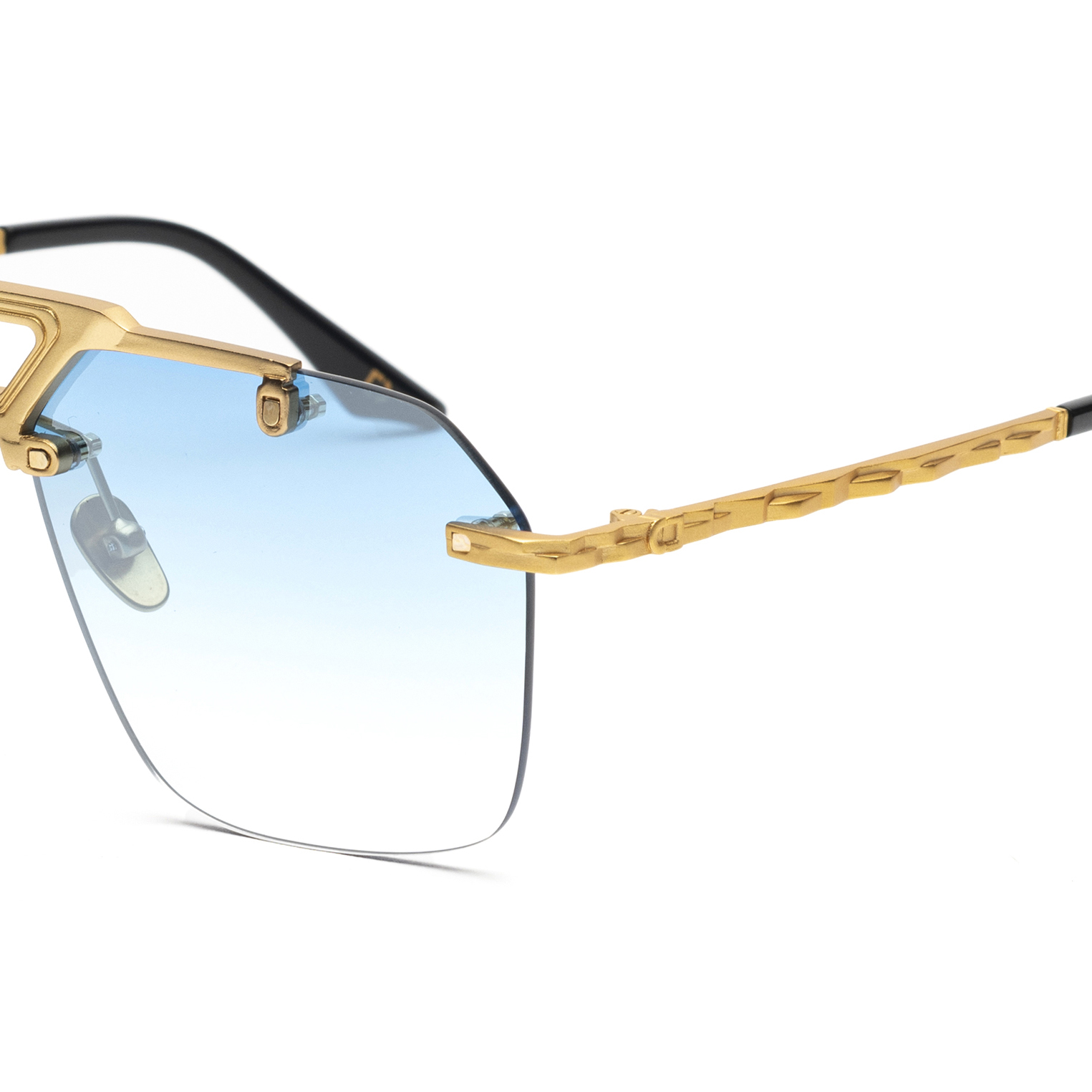 Soho London Shard Altın Mavi Unisex Güneş Gözlüğü - Görsel 3