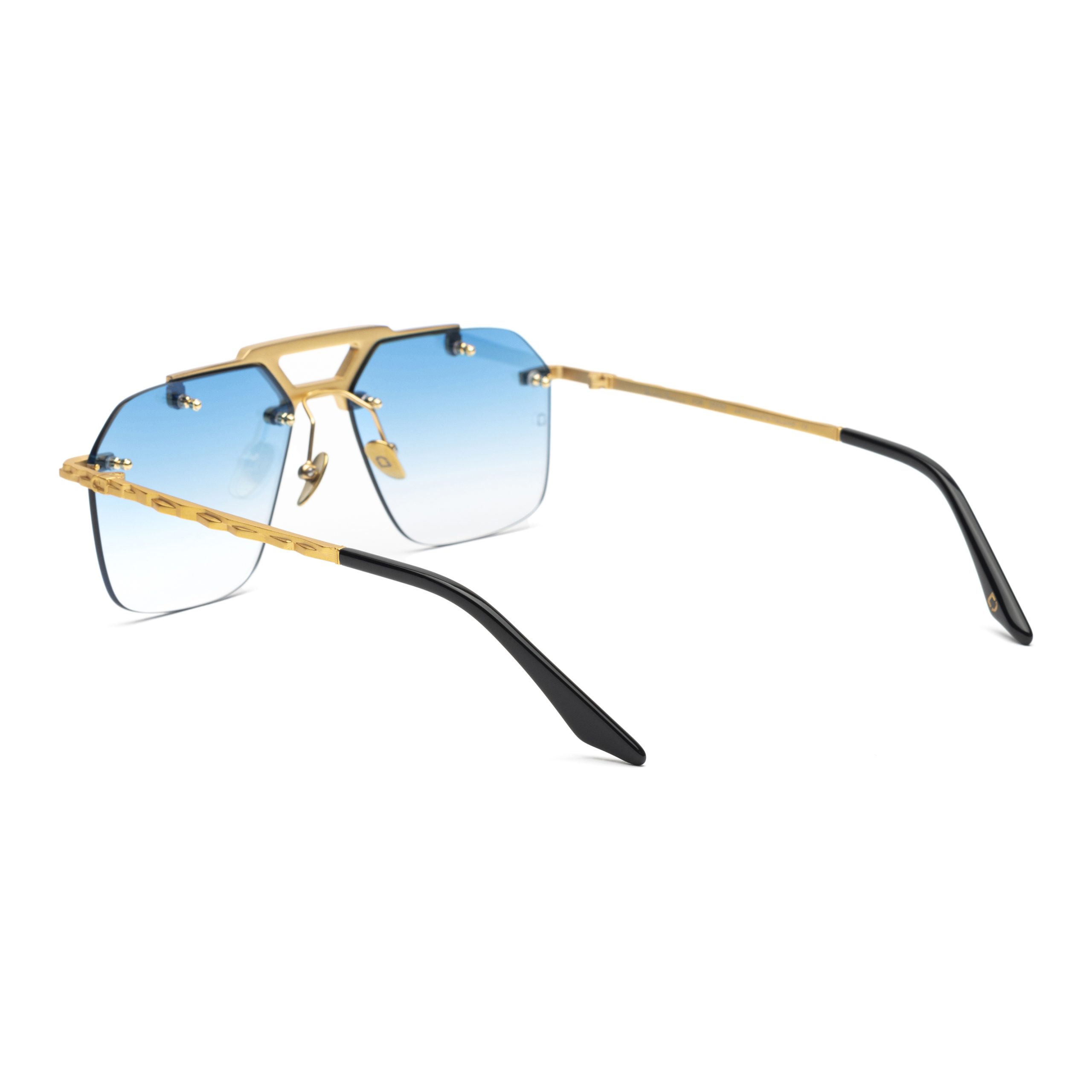 Soho London Shard Altın Mavi Unisex Güneş Gözlüğü - Görsel 4