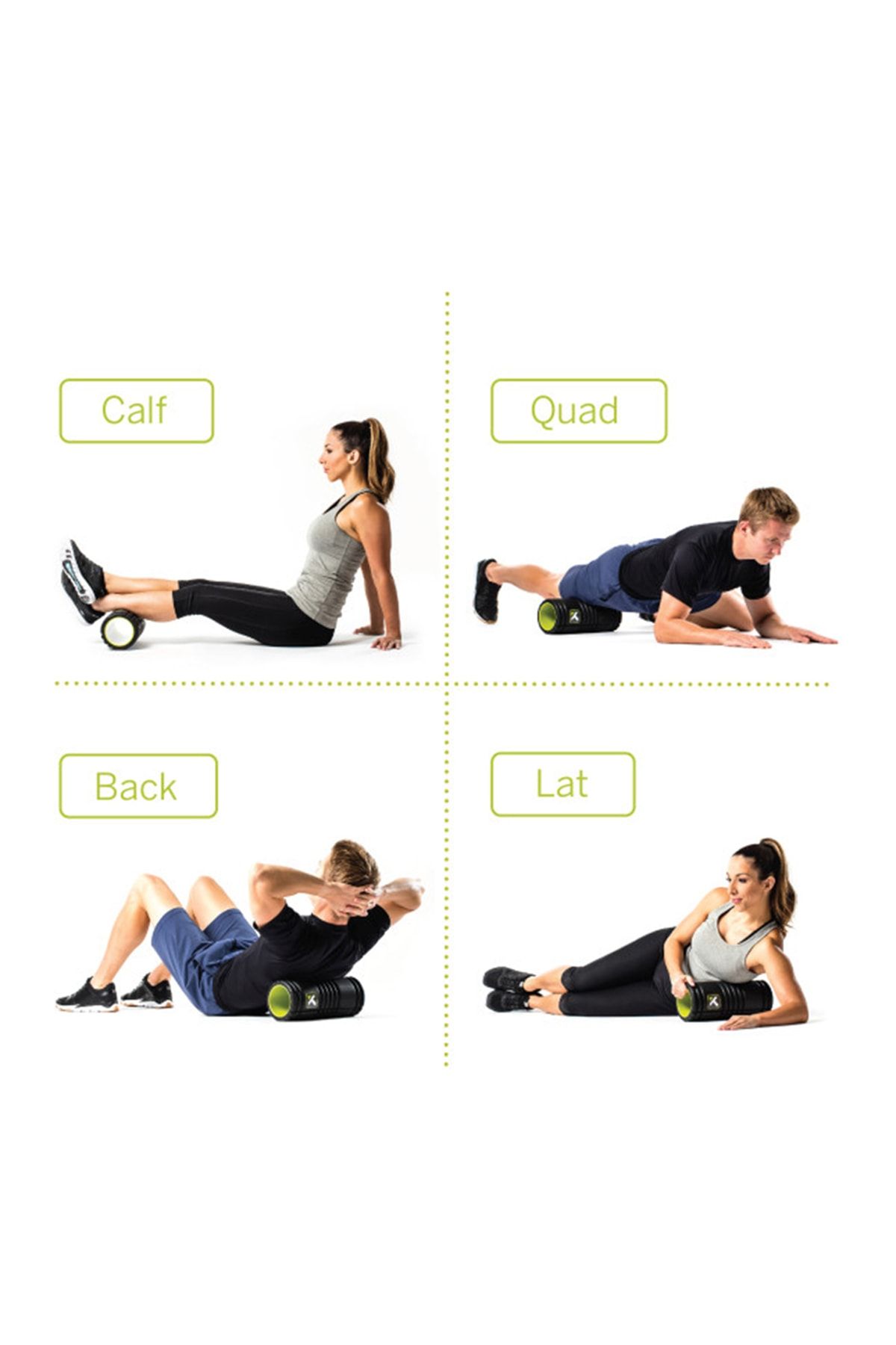 The Grid 1.0 Foam Roller Siyah Masaj Rulosu - Görsel 4