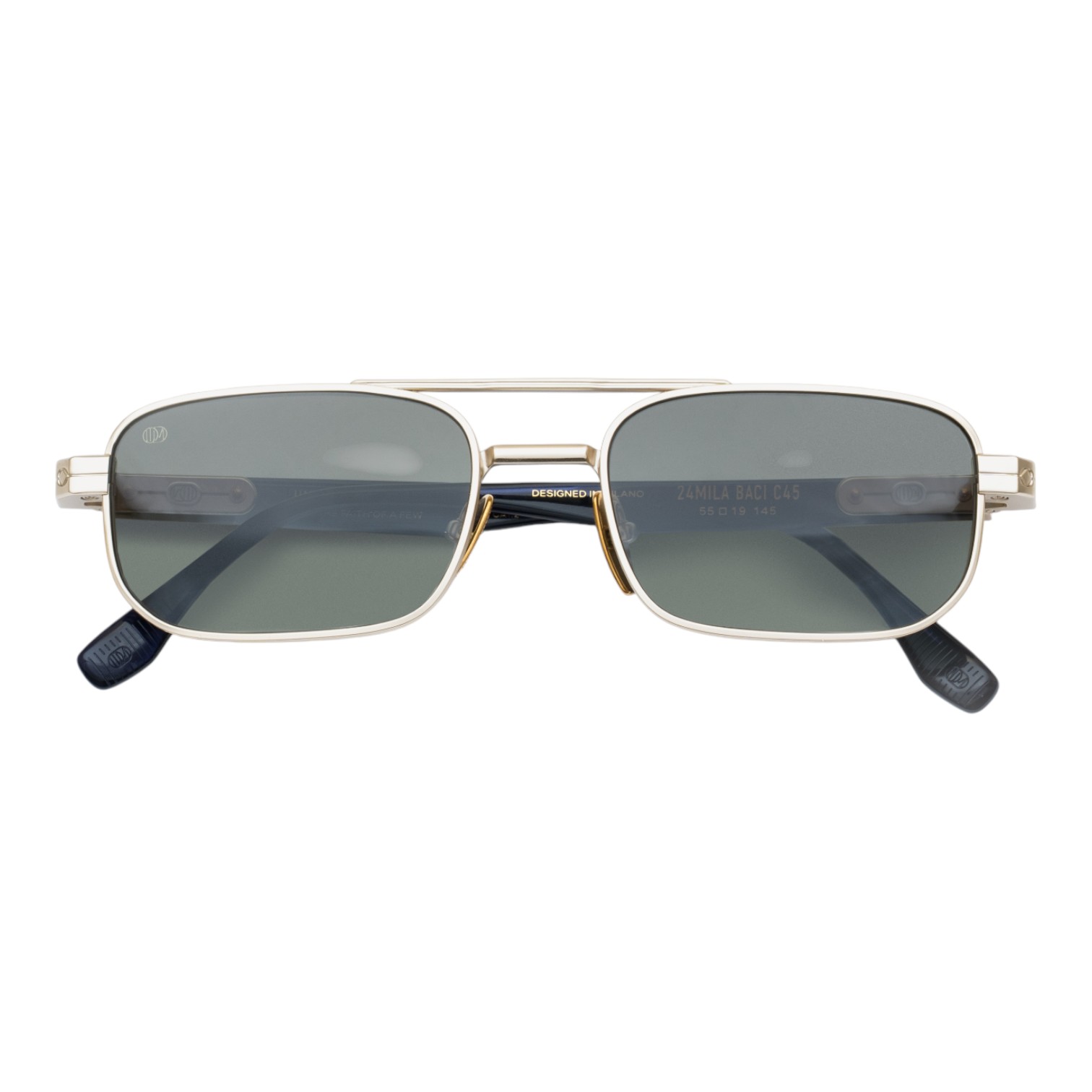 Unique Design Milano 24Mila Baci Altın Lacivert Unisex Güneş Gözlüğü