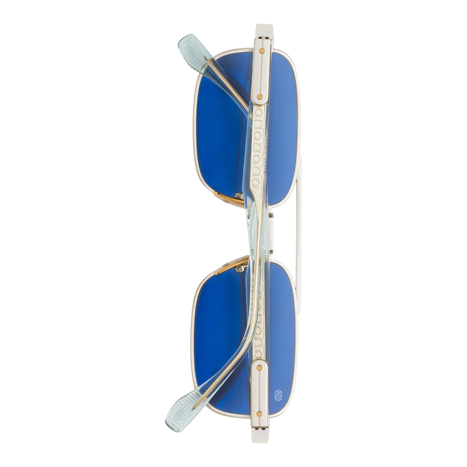 Unique Design Milano 24Mila Baci Altın Turkuaz Unisex Güneş Gözlüğü - Görsel 3