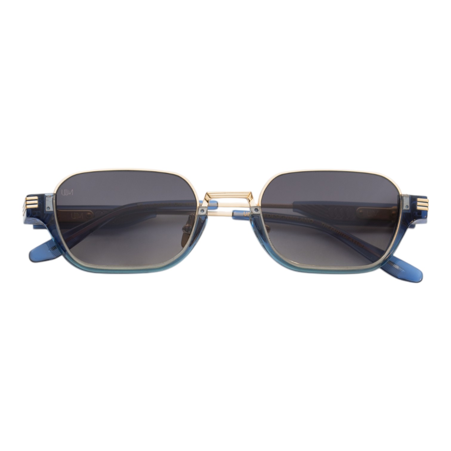Unique Design Milano Cabrio Lacivert Altın Unisex Güneş Gözlüğü