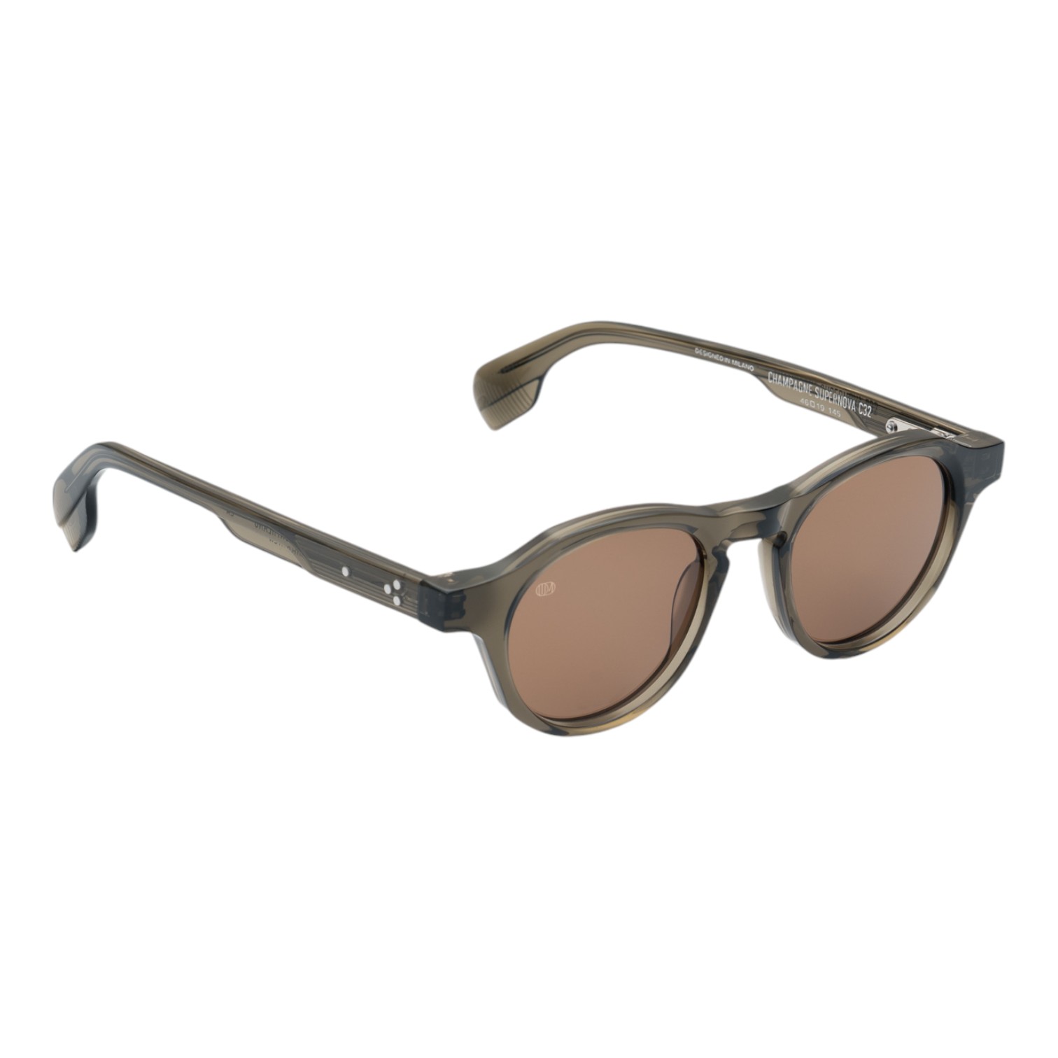 Unique Design Milano Champagne Supernova Haki Yeşil Unisex Güneş Gözlüğü - Görsel 3