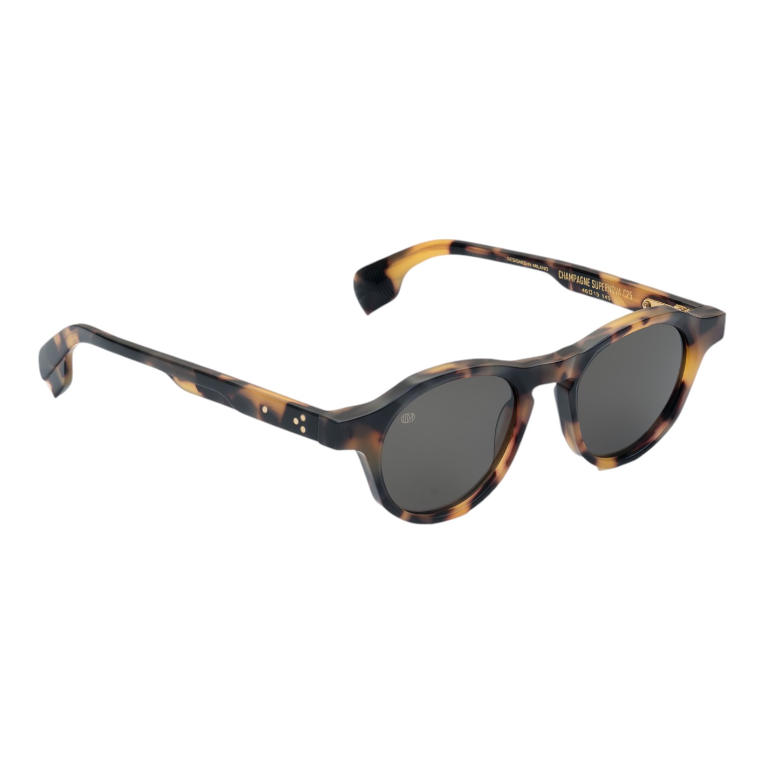 Unique Design Milano Champagne Supernova Havana Unisex Güneş Gözlüğü - Görsel 3