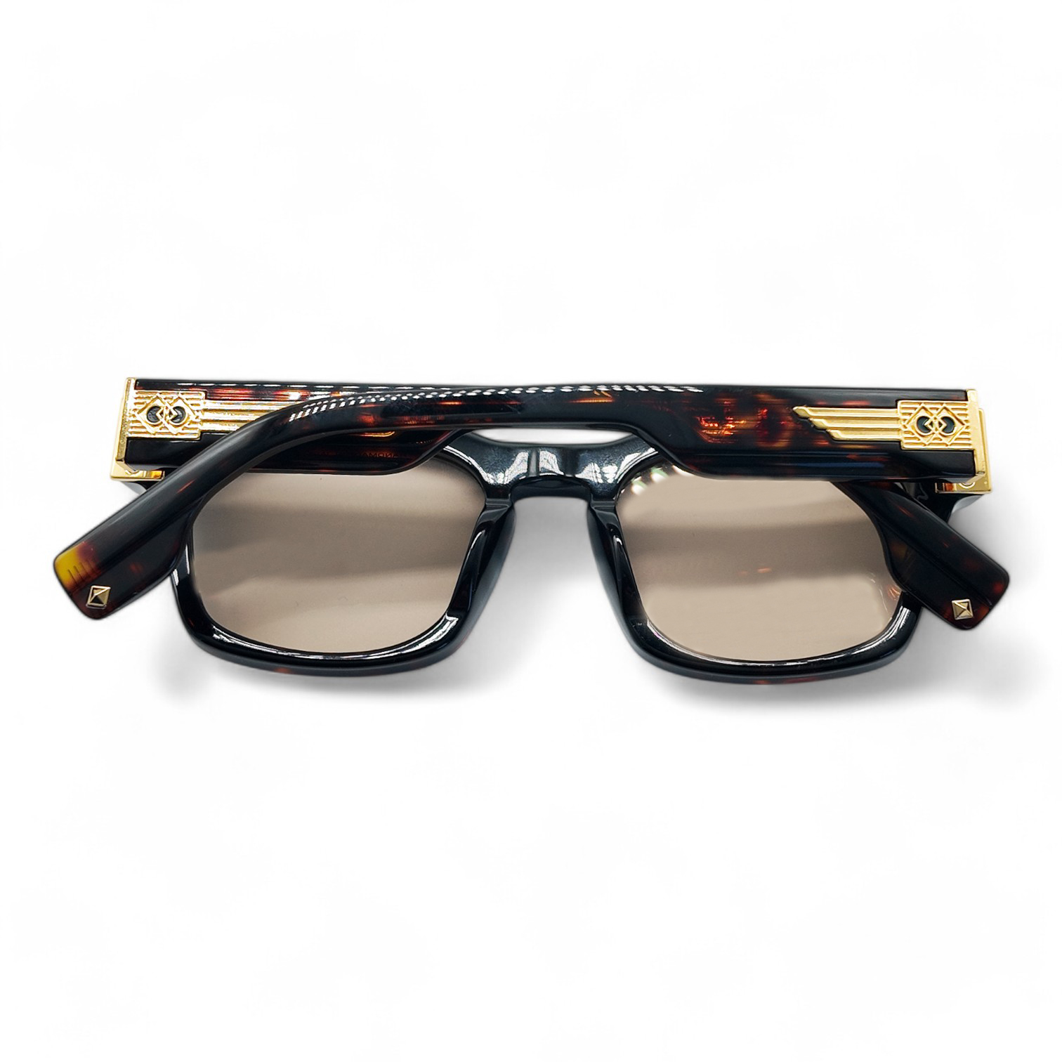 Unique Design Milano Clarity 22 Altın Havana Unisex Güneş Gözlüğü - Görsel 2