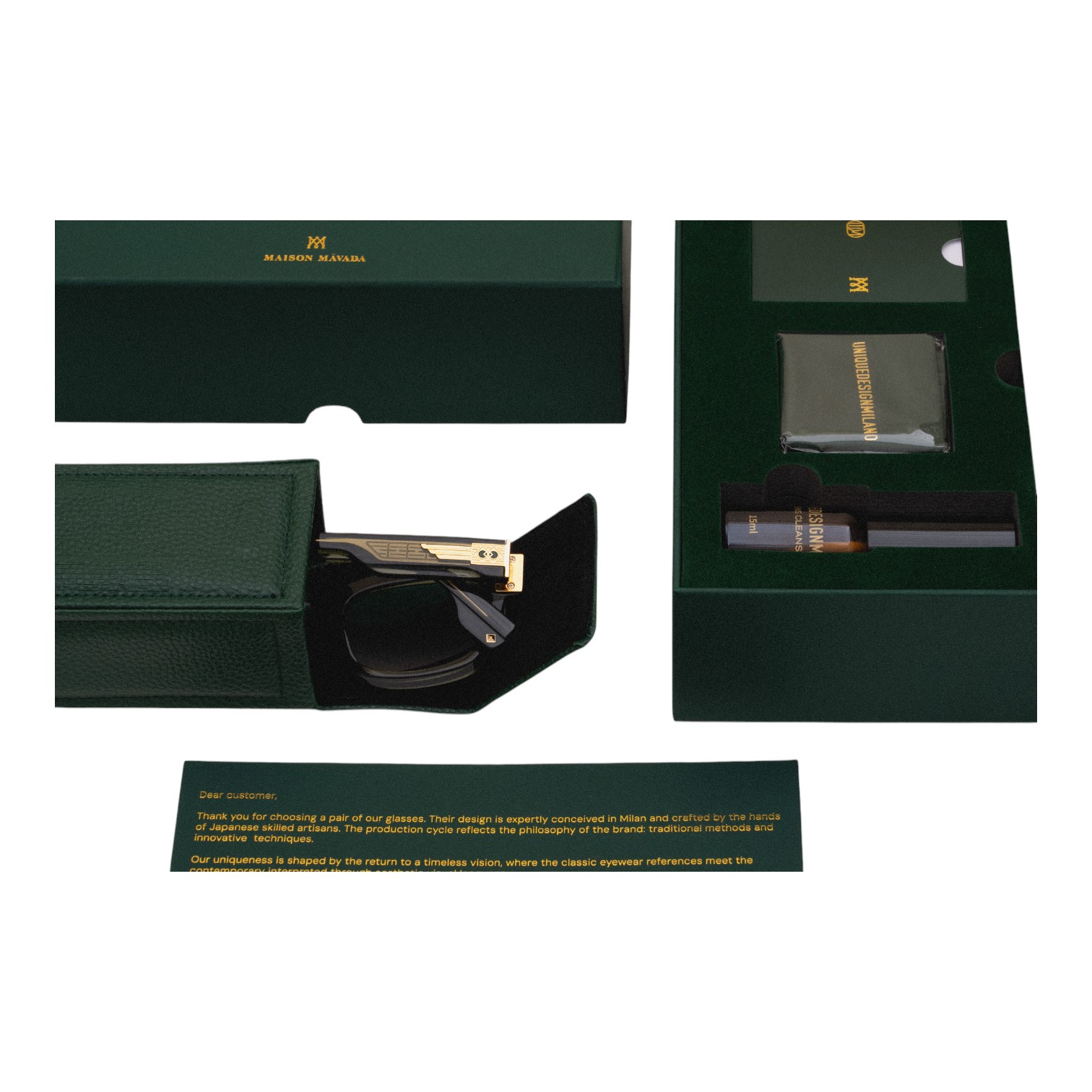 Unique Design Milano Clarity 22k Altın Unisex Güneş Gözlüğü - Görsel 4