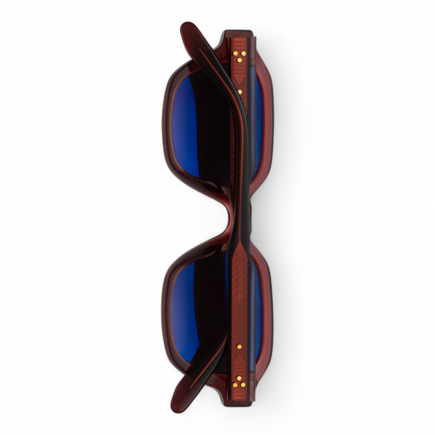 Unique Design Milano Frame 37 Bordo Unisex Güneş Gözlüğü - Görsel 3