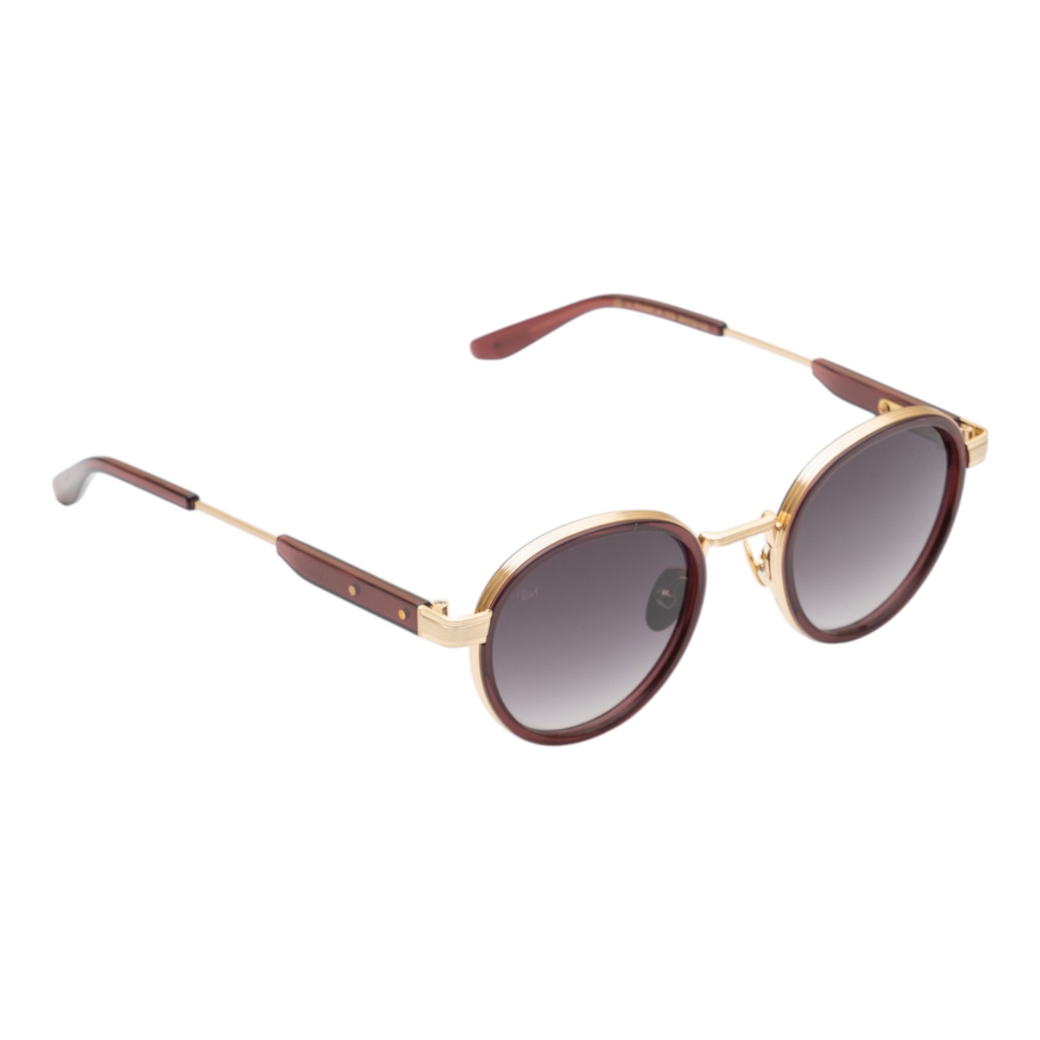 Unique Design Milano Frame 40 Bordo Altın Unisex Güneş Gözlüğü - Görsel 2