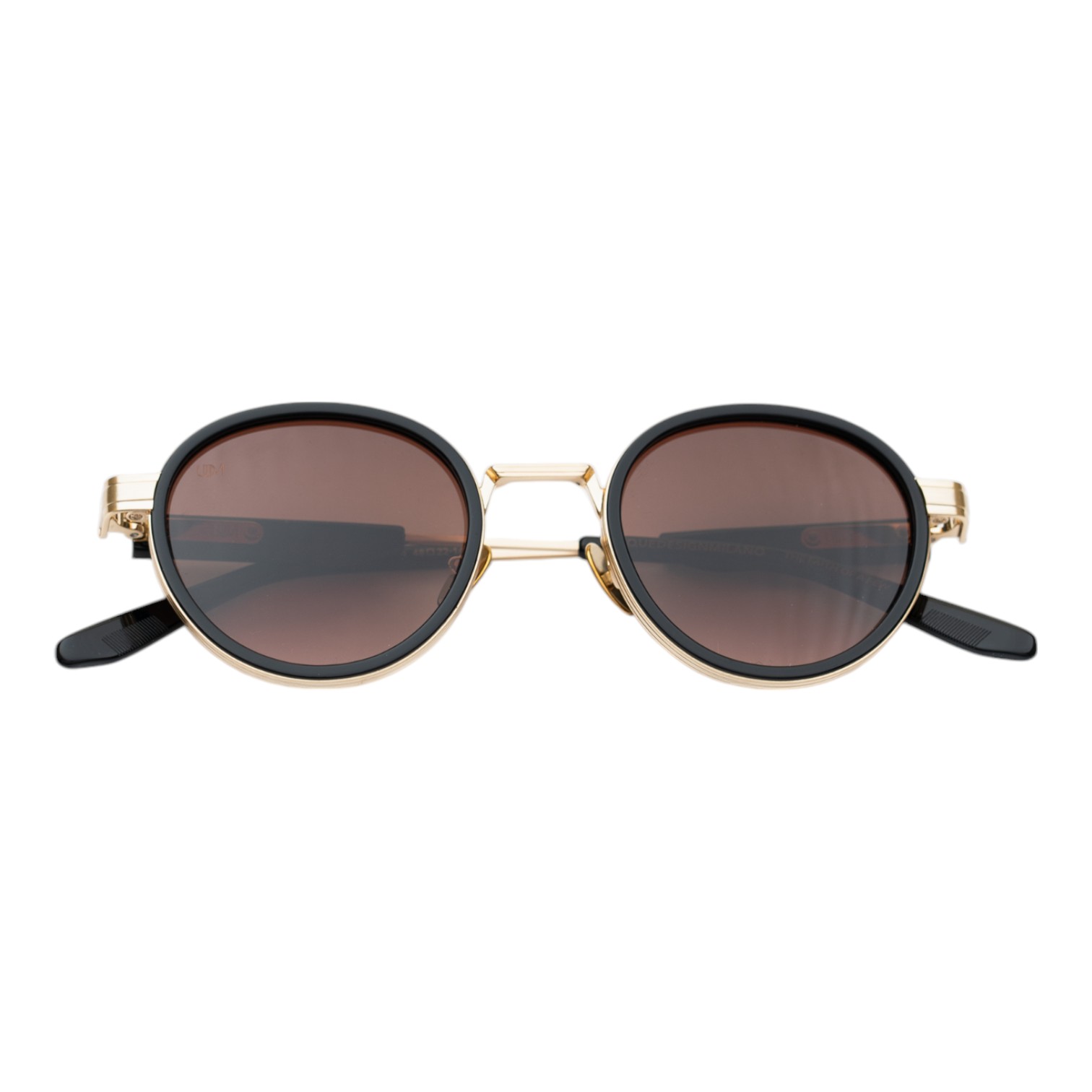 Unique Design Milano Frame 40 Siyah Altın Unisex Güneş Gözlüğü