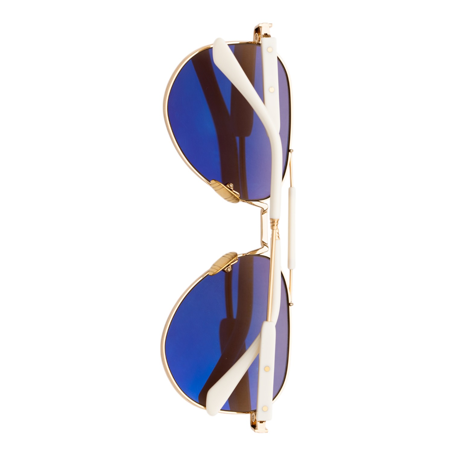 Unique Design Milano Hangover Altın Beyaz Unisex Güneş Gözlüğü - Görsel 3