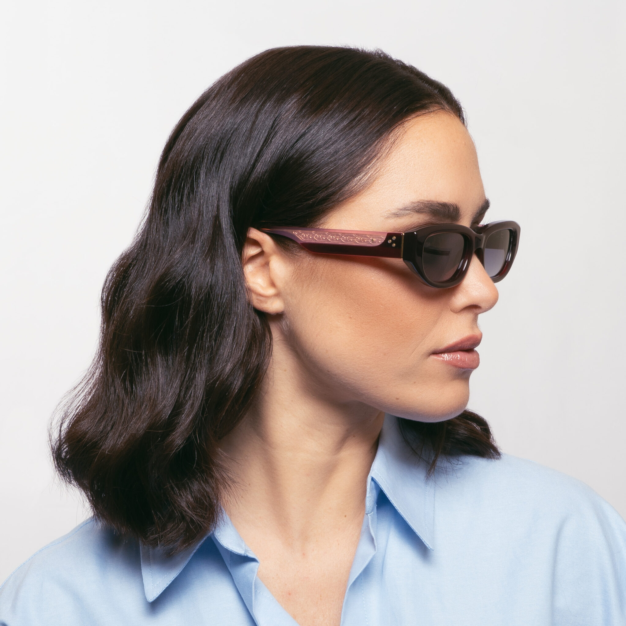 Unique Design Milano Jackie Bordo Kadın Güneş Gözlüğü - Görsel 4
