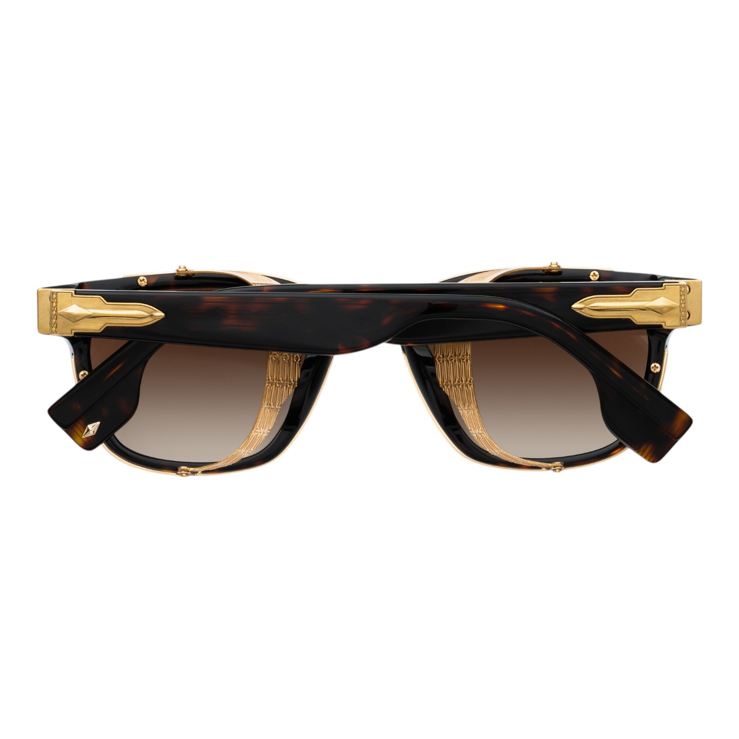 Unique Design Milano Marquise 22k Altın Havana Unisex Güneş Gözlüğü - Görsel 2