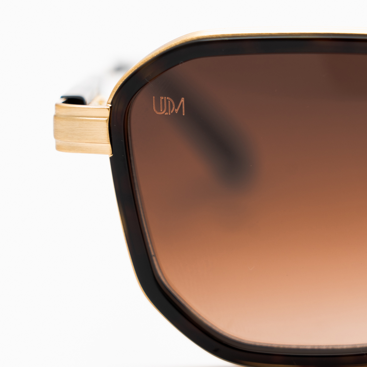 Unique Design Milano Ny Lights Leopar Altın Unisex Güneş Gözlüğü - Görsel 4