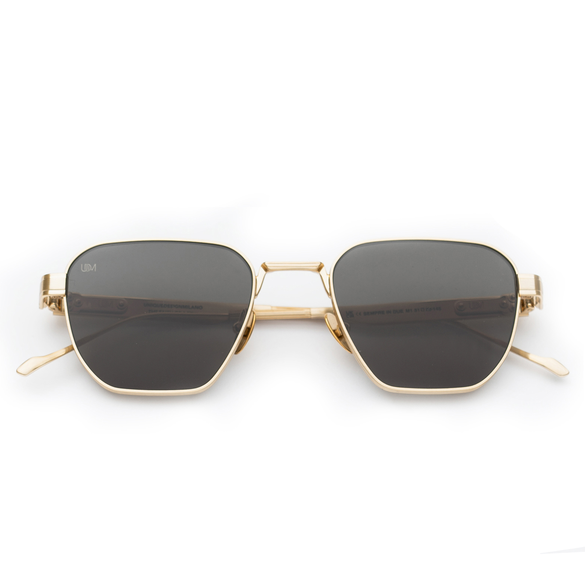 Unique Design Milano Sempre In Due Altın Yeşil Unisex Güneş Gözlüğü