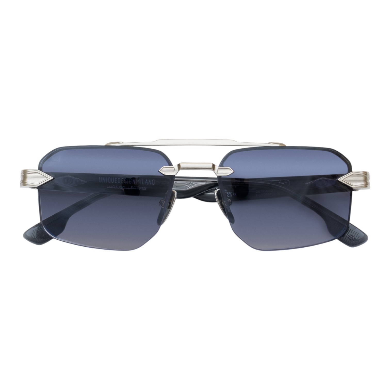 Unique Design Milano The Bright Gümüş Gri Unisex Güneş Gözlüğü