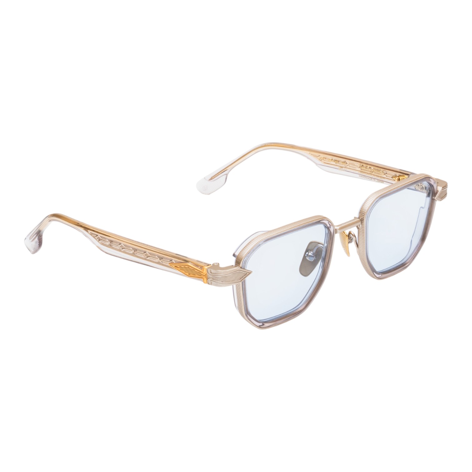 Unique Design Milano The Glowing Şeffaf Altın Unisex Güneş Gözlüğü - Görsel 2