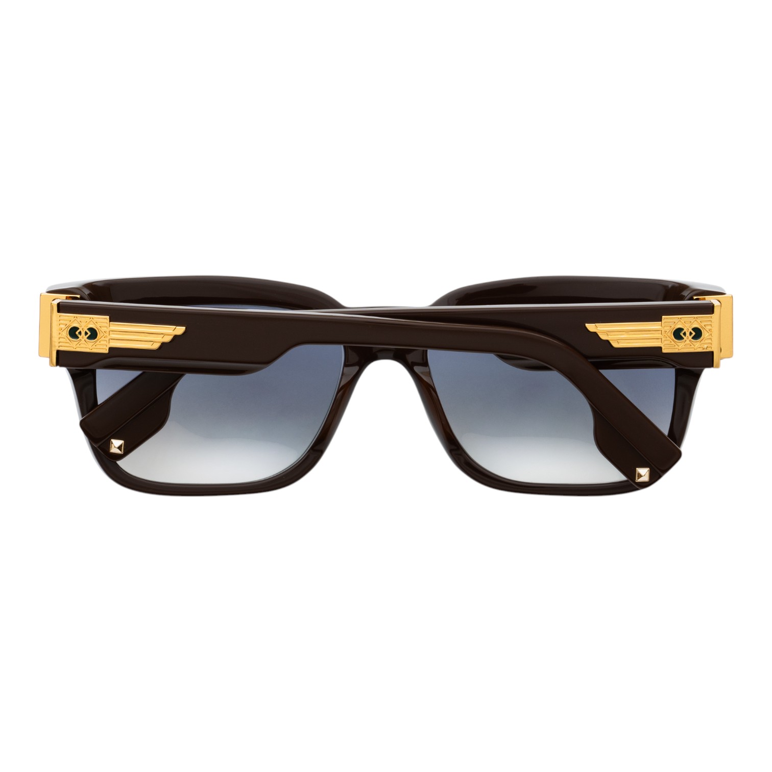 Unique Design Milano The Ray 22k Altın Kahverengi Unisex Güneş Gözlüğü - Görsel 2