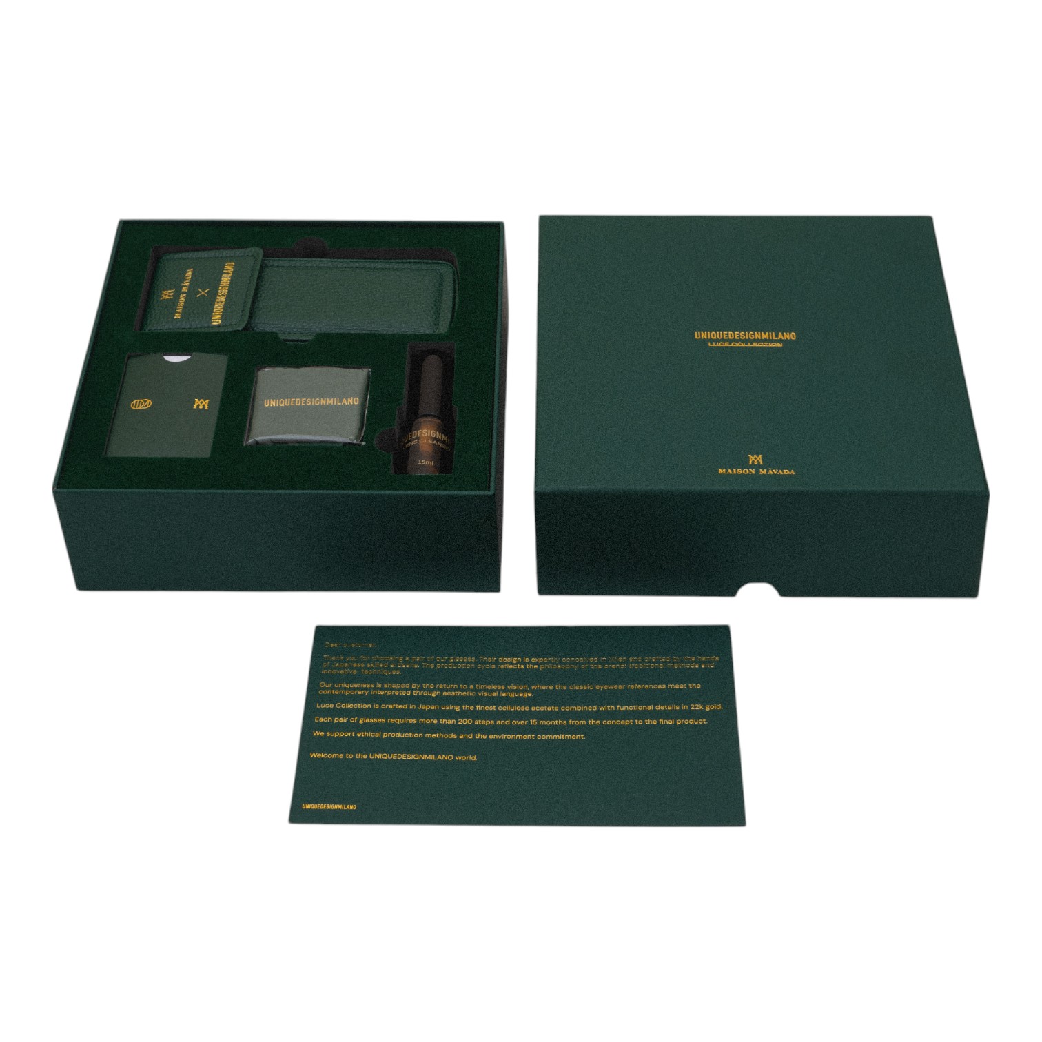 Unique Design Milano The Ray 22k Altın Kahverengi Unisex Güneş Gözlüğü - Görsel 3