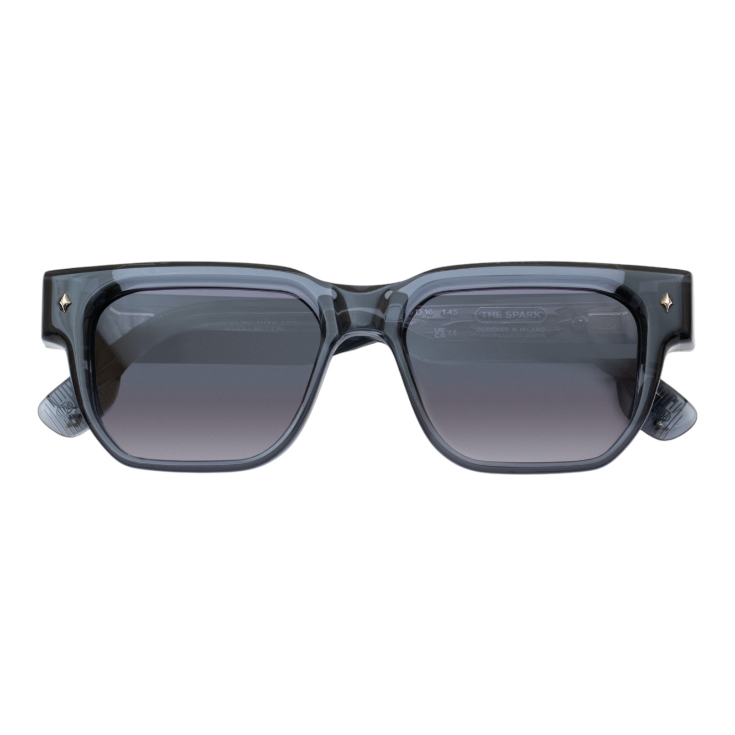 Unique Design Milano The Spark 22k Beyaz Altın Füme Unisex Güneş Gözlüğü