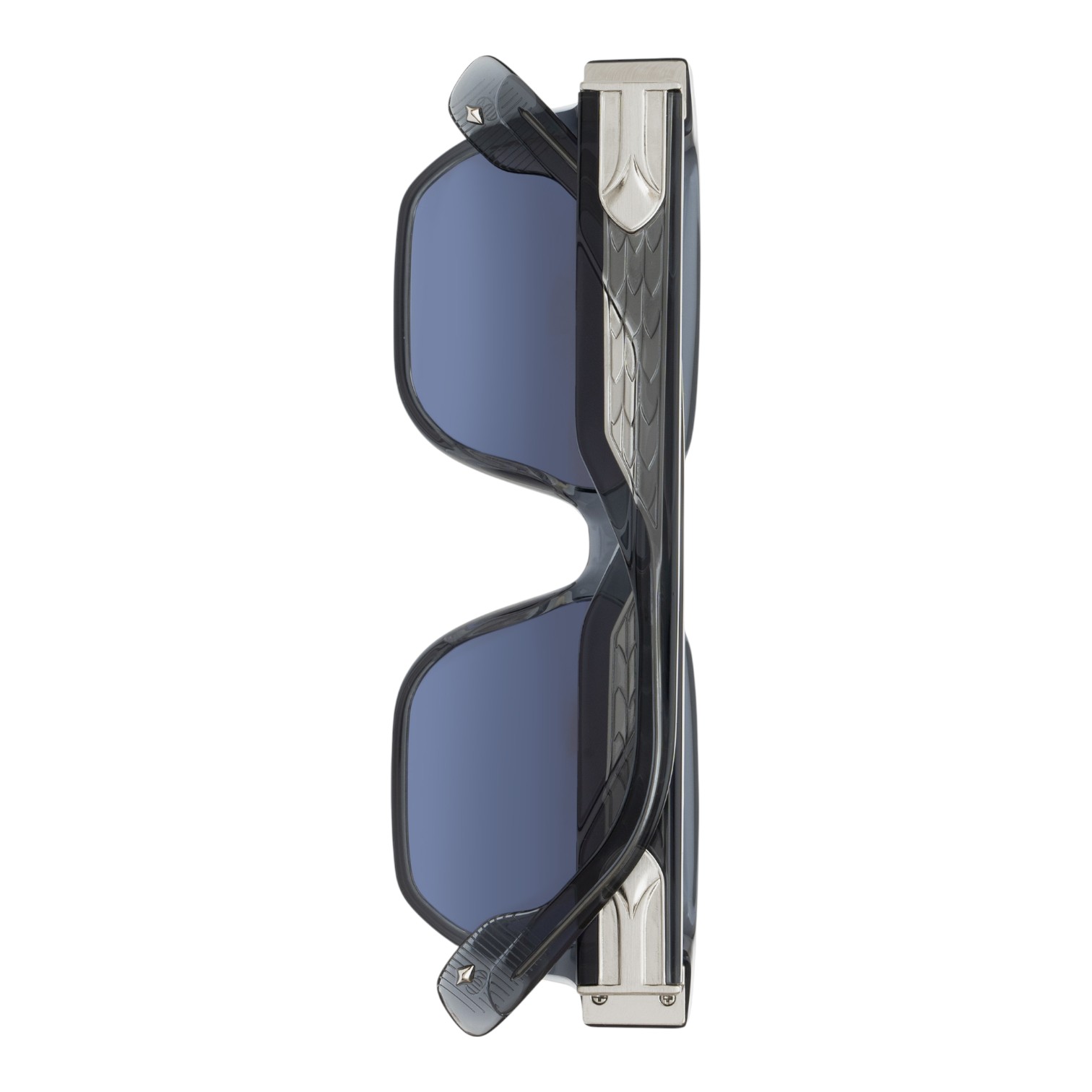 Unique Design Milano The Spark 22k Beyaz Altın Füme Unisex Güneş Gözlüğü - Görsel 3