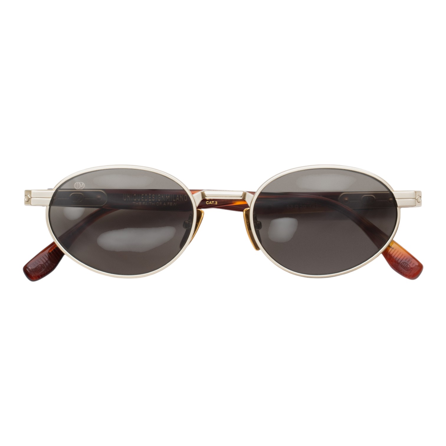 Unique Design Milano Ti Sento Altın Havana Unisex Güneş Gözlüğü