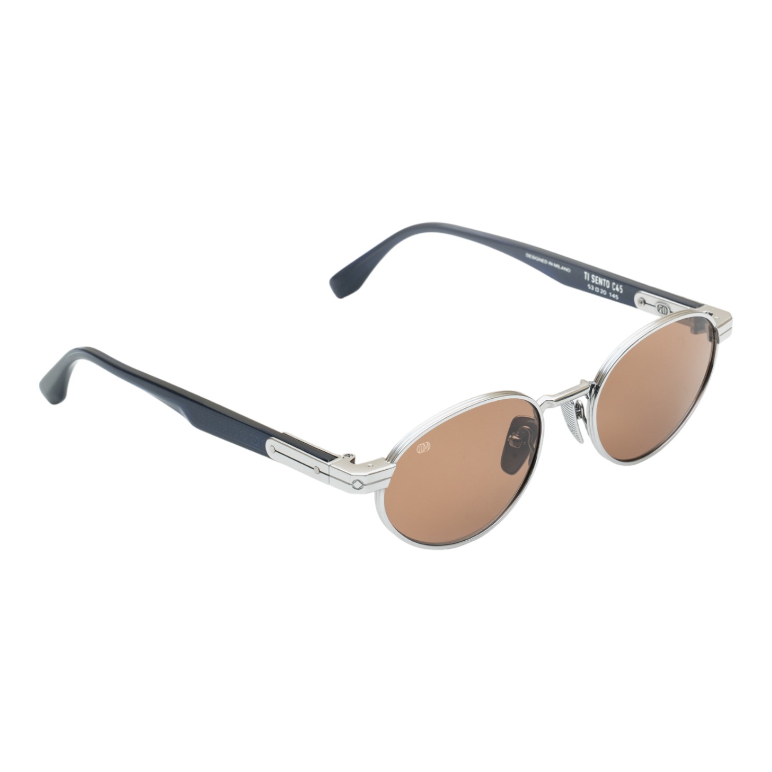 Unique Design Milano Ti Sento Gümüş Siyah Unisex Güneş Gözlüğü - Görsel 2