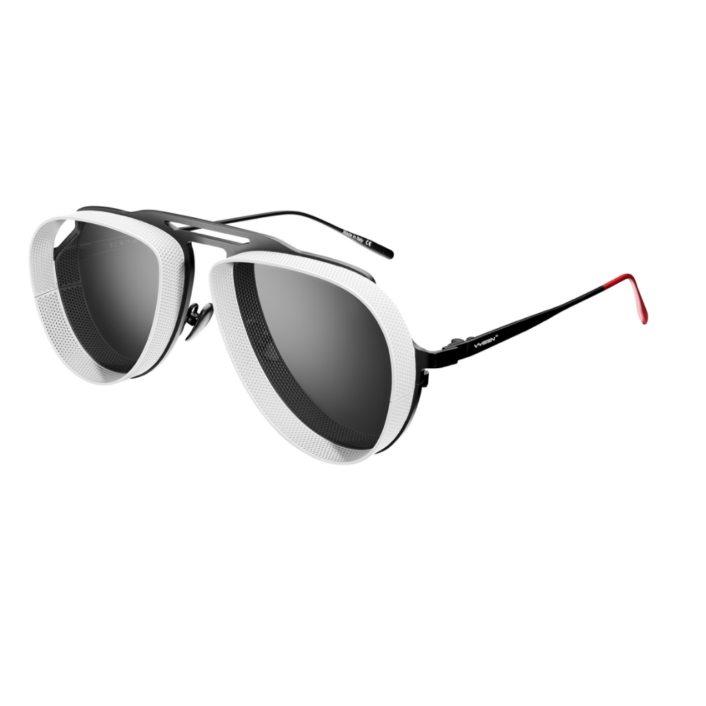 Vysen Tom Siyah Beyaz Unisex Güneş Gözlüğü - Görsel 2