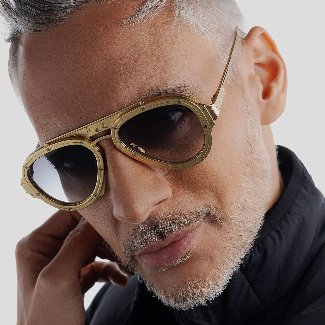 Vysen Nissim Altın Titanyum Unisex Güneş Gözlüğü - Görsel 8