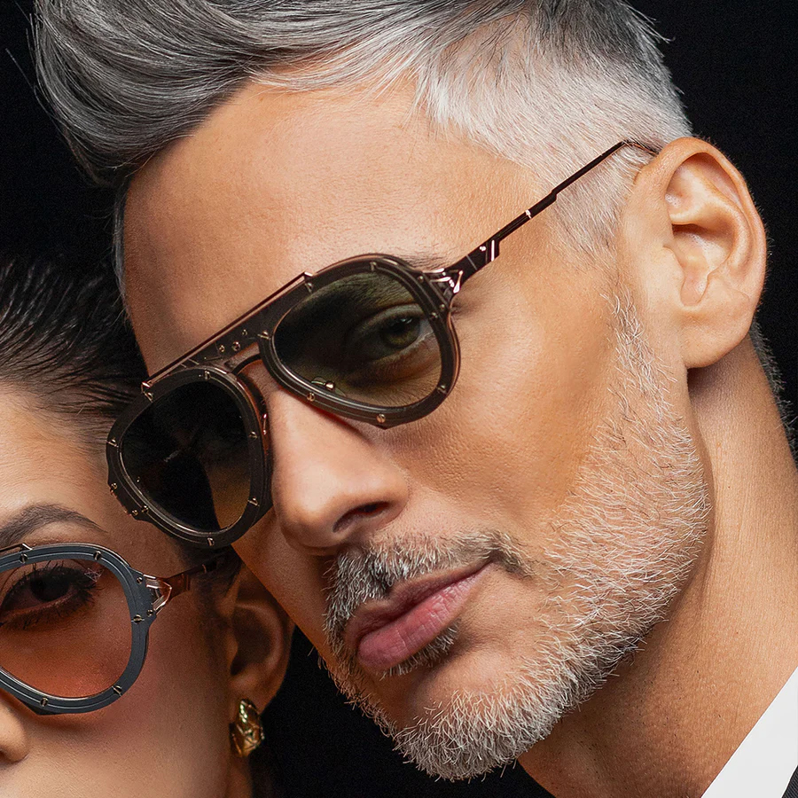 Vysen Nissim Rose Gold Gri Titanyum Unisex Güneş Gözlüğü - Görsel 5