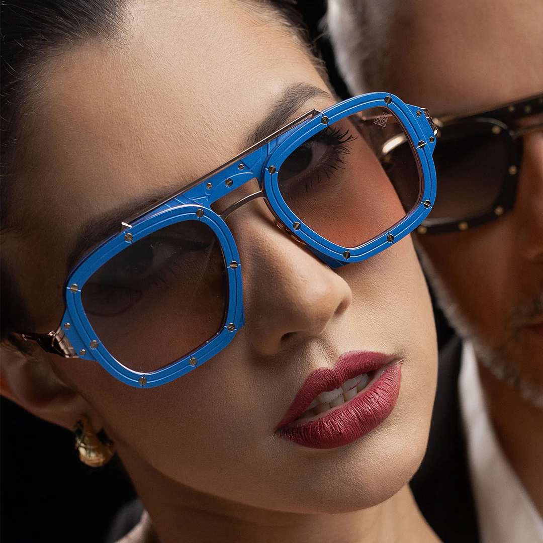 Vysen Rose Gold Mavi Titanyum Unisex Güneş Gözlüğü - Görsel 4