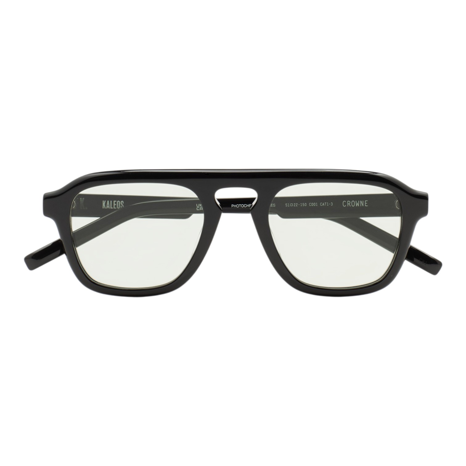 Kaleos Crowne Siyah Yeşil Fotokromik Unsiex Güneş Gözlüğü