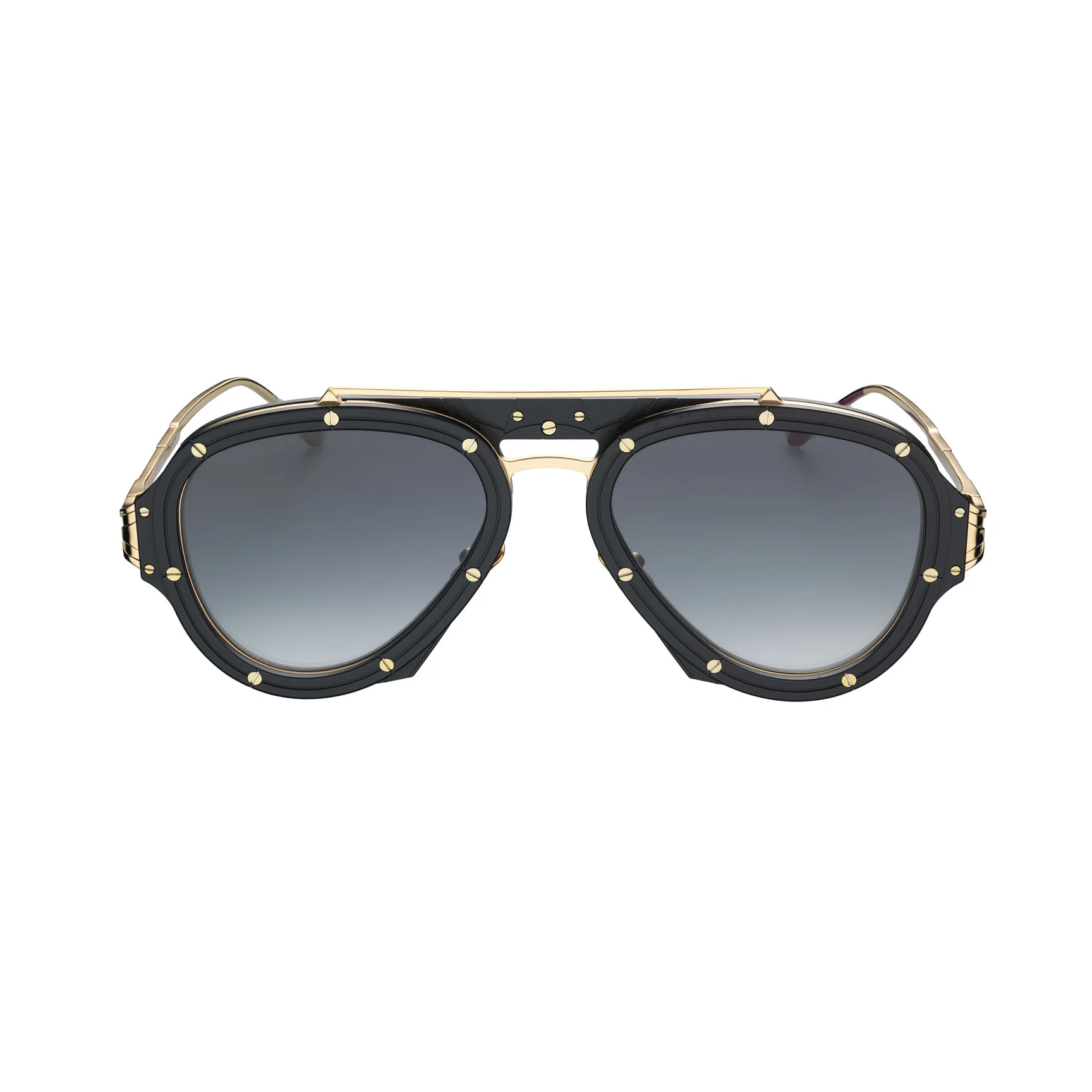 Vysen Nissim Altın Siyah Titanyum Unisex Güneş Gözlüğü