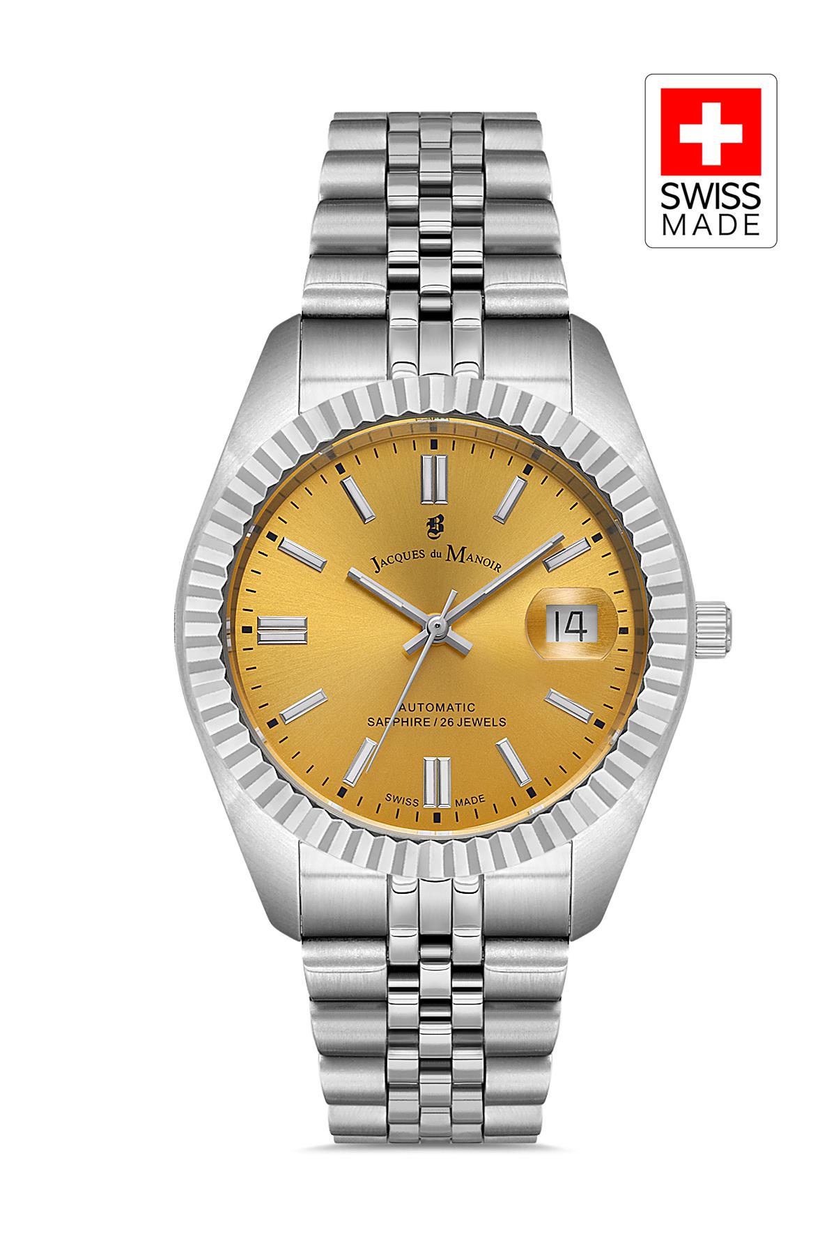 INSPIRATION JWG04201 (Sellita SW200-1, 26 Jewels Otomatik Mekanizmalı, Swiss Made) Erkek Kol Saati